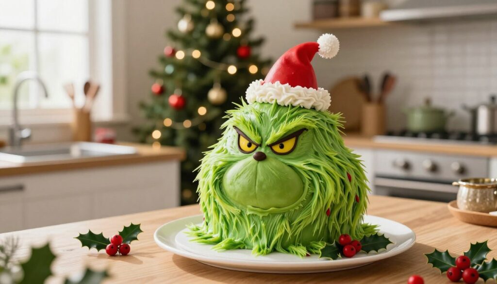 green grinch cake