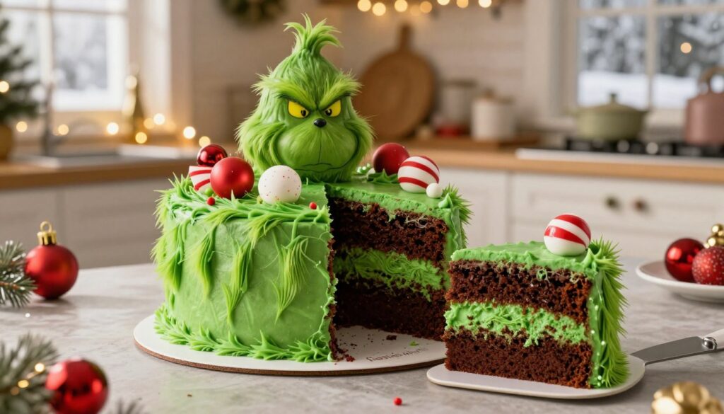 grinch chocolate cake recepie